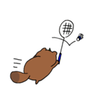 たぬきのたぬ 時々バドミントン（個別スタンプ：40）