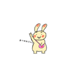 まきまきうさぎ。（個別スタンプ：7）