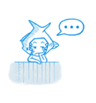 シャテの青い人生（個別スタンプ：7）