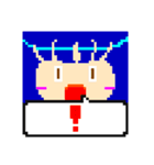 ドット顔スタンプ（個別スタンプ：30）