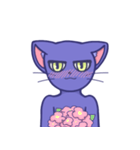blueberry cat sapy（個別スタンプ：7）