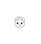 丸顔の猫ちゃん（個別スタンプ：3）