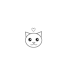 丸顔の猫ちゃん（個別スタンプ：4）