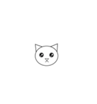 丸顔の猫ちゃん（個別スタンプ：6）