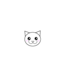 丸顔の猫ちゃん（個別スタンプ：8）