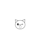 丸顔の猫ちゃん（個別スタンプ：17）