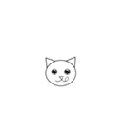 丸顔の猫ちゃん（個別スタンプ：22）