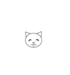 丸顔の猫ちゃん（個別スタンプ：25）
