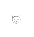 丸顔の猫ちゃん（個別スタンプ：27）