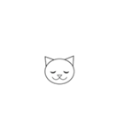 丸顔の猫ちゃん（個別スタンプ：28）