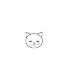 丸顔の猫ちゃん（個別スタンプ：30）
