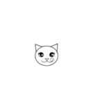 丸顔の猫ちゃん（個別スタンプ：34）