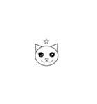 丸顔の猫ちゃん（個別スタンプ：35）