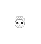 丸顔の猫ちゃん（個別スタンプ：38）