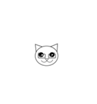 丸顔の猫ちゃん（個別スタンプ：39）