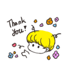 あくまちゃんとおにくん（個別スタンプ：3）