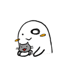 【妖怪】後追い小僧と先輩犬（個別スタンプ：23）