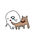 【妖怪】後追い小僧と先輩犬（個別スタンプ：35）