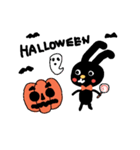 まっくろうさぎ3 ハロウィン（個別スタンプ：1）