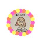 おしゃれで可愛い女の子たち（個別スタンプ：2）