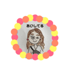 おしゃれで可愛い女の子たち（個別スタンプ：4）