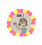 おしゃれで可愛い女の子たち（個別スタンプ：8）