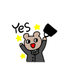就活生のくまちゃん（個別スタンプ：11）