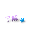 日常生活の言葉 - 二つの言葉。（個別スタンプ：4）