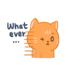 オレンジ独眼ネコ: 英語ver.（個別スタンプ：27）