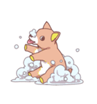 わんわんのぬいぐるみスタンプ（個別スタンプ：34）
