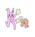 足ながうさぎのペニーと不思議な仲間たち（個別スタンプ：34）