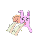 足ながうさぎのペニーと不思議な仲間たち（個別スタンプ：37）
