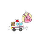 くまぴょんとうさぴー（個別スタンプ：13）