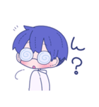 ぐるぐる眼鏡の男の子（個別スタンプ：23）