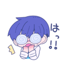 ぐるぐる眼鏡の男の子（個別スタンプ：31）