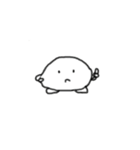 しろまるくんレッツゴー（個別スタンプ：1）