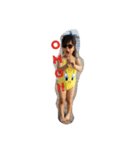 ayuyuchan 等身大の女の子スタンプ（個別スタンプ：1）