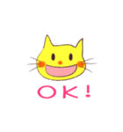 きいろねこのお返事スタンプ（個別スタンプ：3）