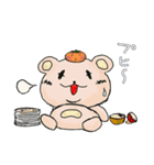 くまのくま子と仲良しみかん（個別スタンプ：9）