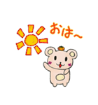 くまのくま子と仲良しみかん（個別スタンプ：11）
