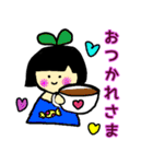 おかっぱちゃんのかわいい日常（個別スタンプ：8）