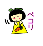 おかっぱちゃんのかわいい日常（個別スタンプ：9）