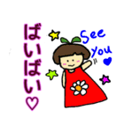 おかっぱちゃんのかわいい日常（個別スタンプ：38）