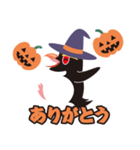 ハロウィンに使える〜イワトビペンギン（個別スタンプ：1）