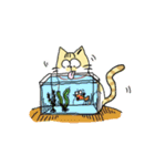 みけねこ - ミルの日常生活（個別スタンプ：21）
