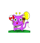 whimsical lively Cat and Hamjji（個別スタンプ：6）