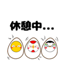 まんまるマユ毛ペンギンと仲間たち。（個別スタンプ：11）