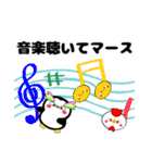 まんまるマユ毛ペンギンと仲間たち。（個別スタンプ：26）