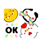 まんまるマユ毛ペンギンと仲間たち。（個別スタンプ：37）