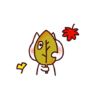 ゆるにゃんず 秋スタンプ（個別スタンプ：3）